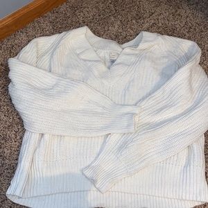 a new day White Sweater Long Sleeve Knit Thick